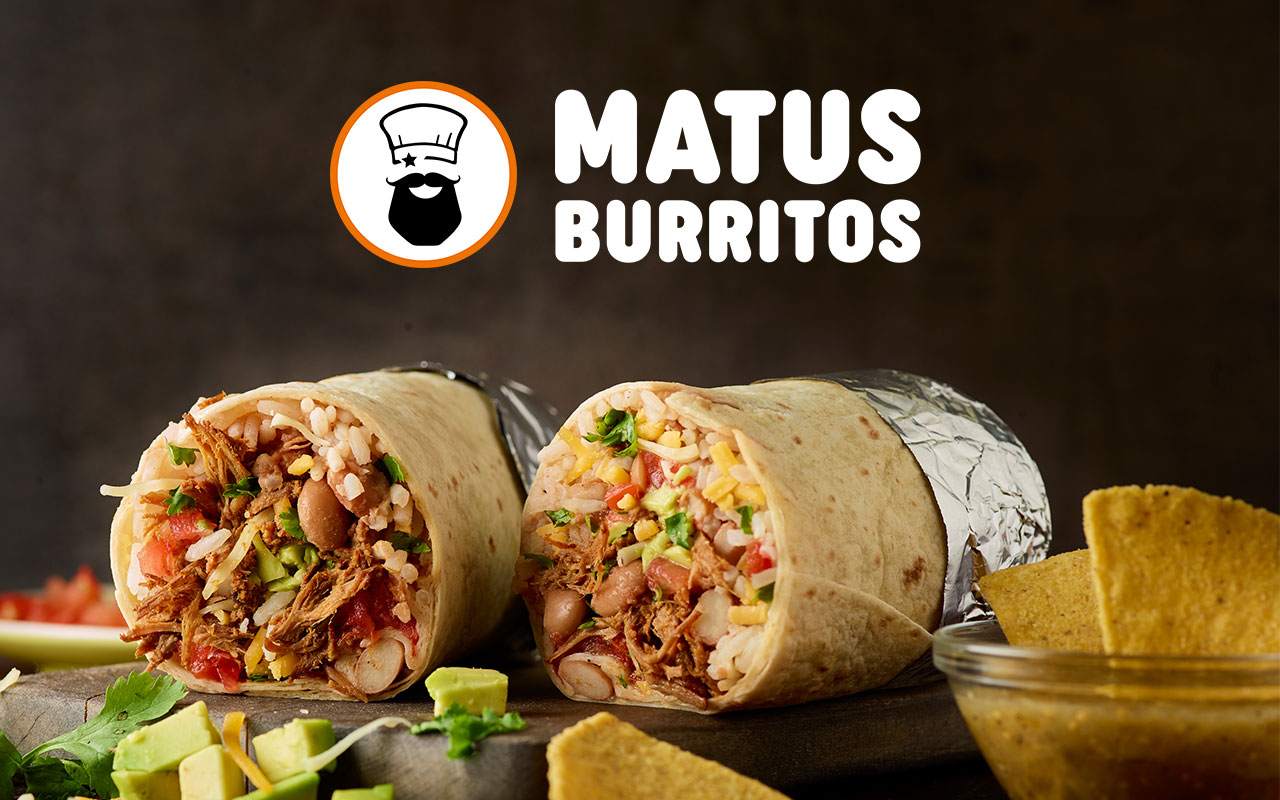 Matus Burritos - Authentische Burritos mit Logo
