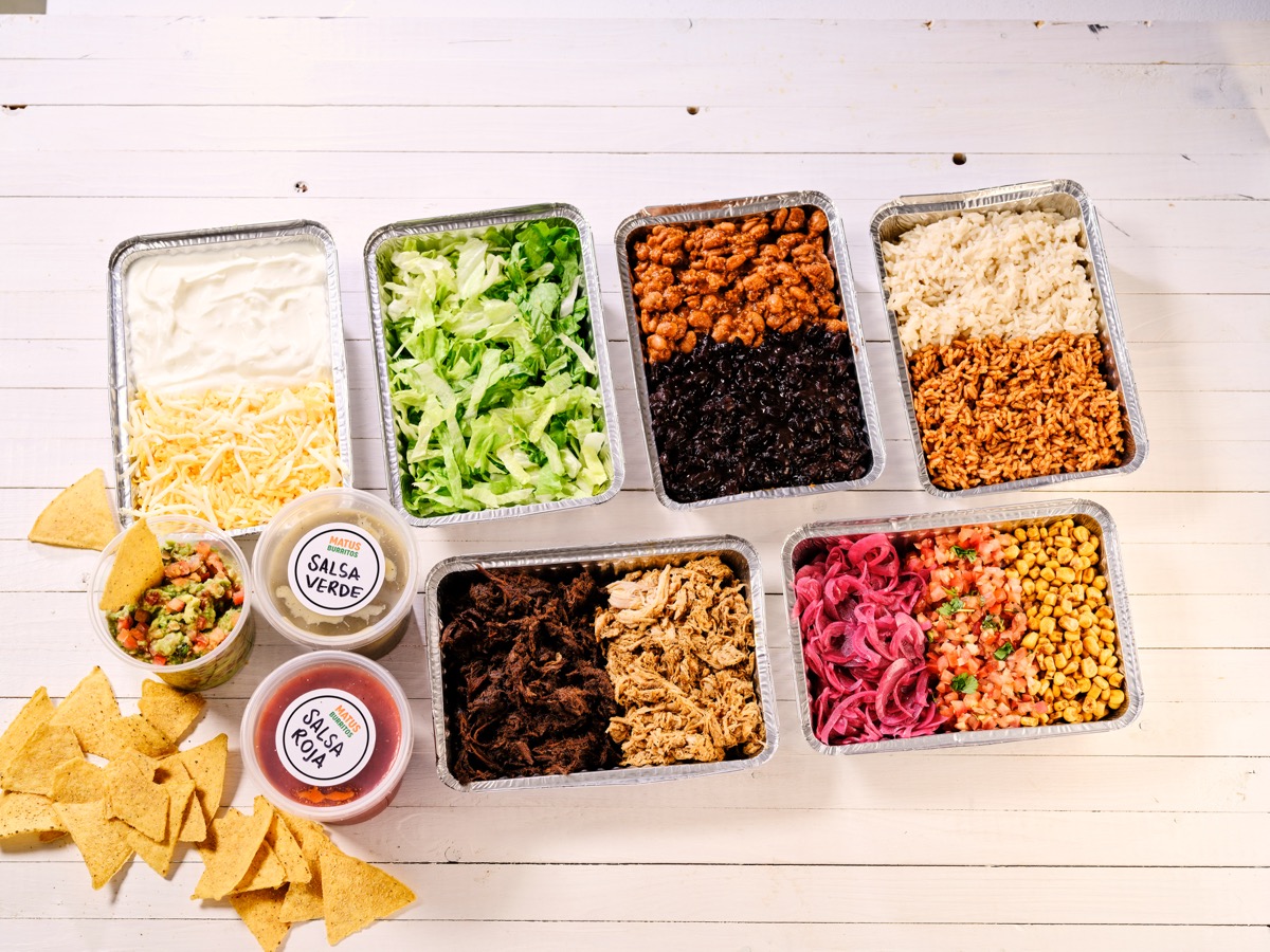 Matus Burritos Catering Buffet